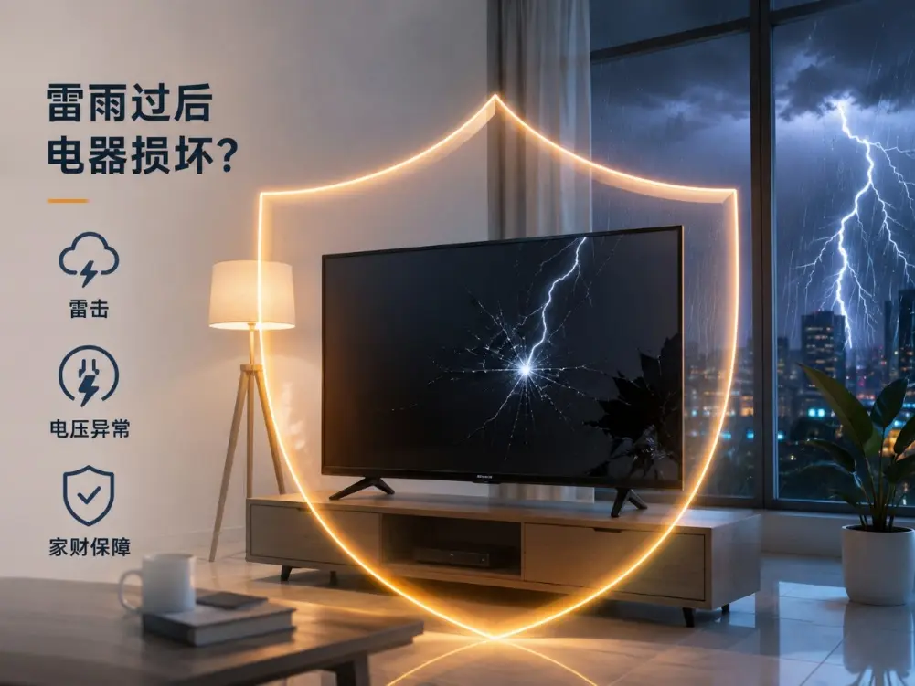 雷雨过后电视突然烧坏,家财险能赔吗?关键可能不是电视值多少钱(图1) 雷雨过后电视突然烧坏,家财险能赔吗?关键可能不是电视值多少钱(图1)