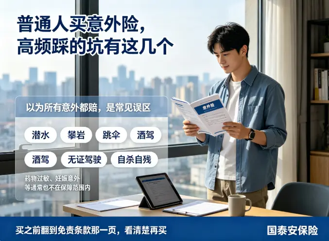普通人买意外险,高频踩的坑有这几个(图1) 普通人买意外险,高频踩的坑有这几个(图1)