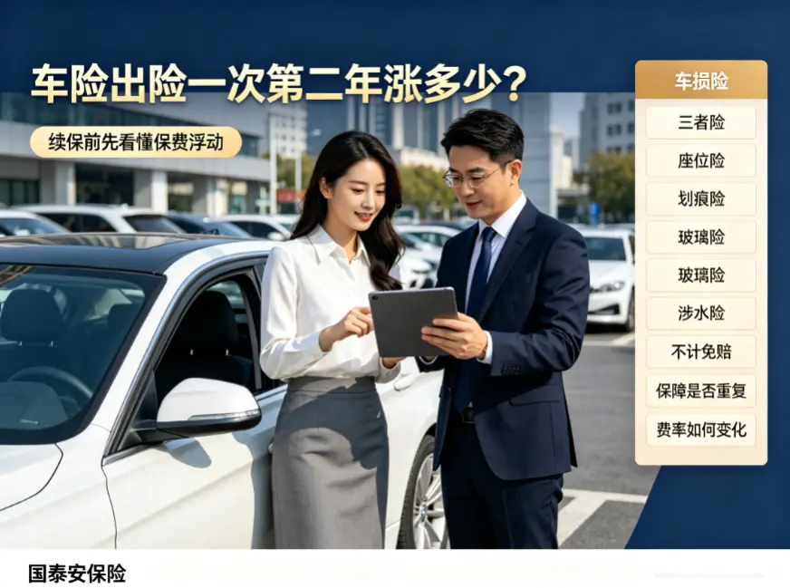 车险出险一次第二年涨多少?关于续保和保费浮动的门道(图1) 车险出险一次第二年涨多少?关于续保和保费浮动的门道(图1)